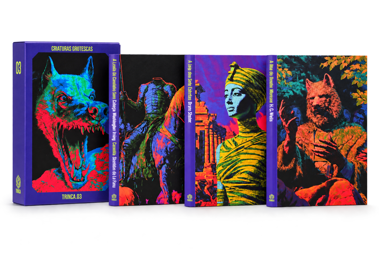 Box Criaturas Grotescas e seus três livros — Trinca 3, bônus do anual